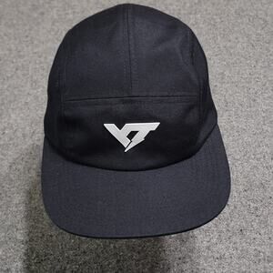 YT Hat Cap Mens Black Logo 5 Panel Bike Cycle Streetwear Adjustable Buckle Adult